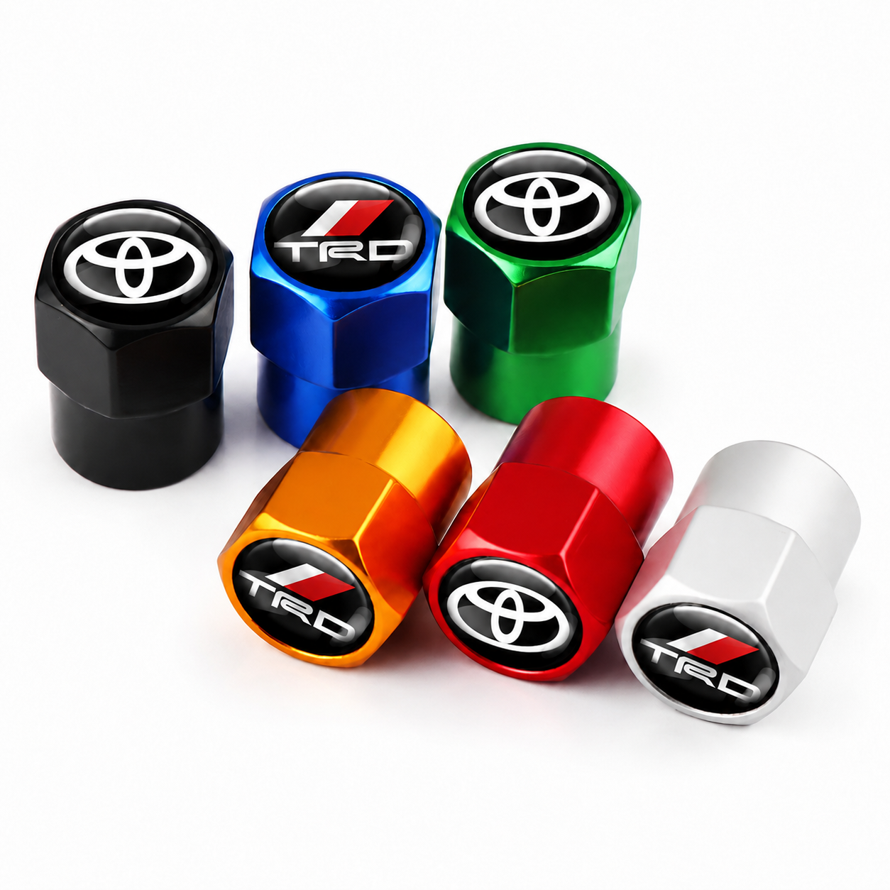 Bouchons de valve Toyota et TRD colorés pour pneus de voiture